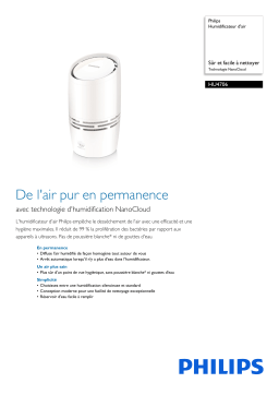 Philips HU4706/11R1 Humidificateur d'air Manuel utilisateur