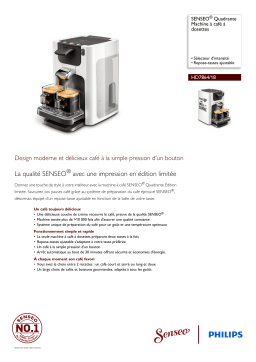 SENSEO® HD7864/18 SENSEO® Quadrante Machine à café à dosettes Manuel utilisateur