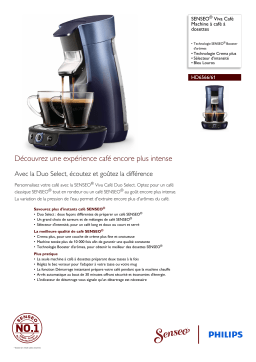 SENSEO® HD6566/61 SENSEO® Viva Café Machine à café à dosettes Manuel utilisateur