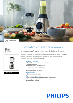 Philips HR3556/00 Viva Collection Blender Manuel utilisateur