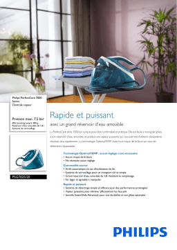 Philips PSG7025/20 PerfectCare 7000 Series Centrale vapeur Manuel utilisateur