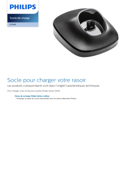 Philips CP1395/01 Socle de charge Manuel utilisateur