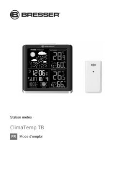 Bresser 7007201 Weather Station ClimaTemp TB Manuel du propriétaire