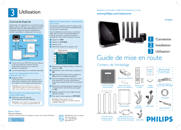 Philips HTS9810/12 Home Cinéma 5 enceintes Guide de démarrage rapide | Fixfr