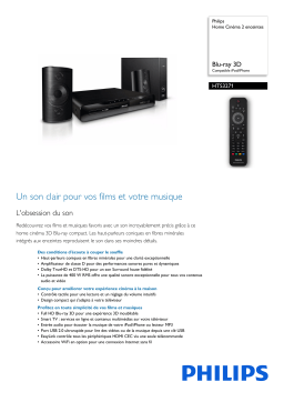 Philips HTS3271/12 Home Cinéma 2 enceintes Manuel utilisateur