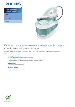 Philips GC6511/02 Centrale vapeur haute pression Manuel utilisateur