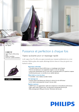 Philips GC4885/30 Azur Pro Fer vapeur Manuel utilisateur