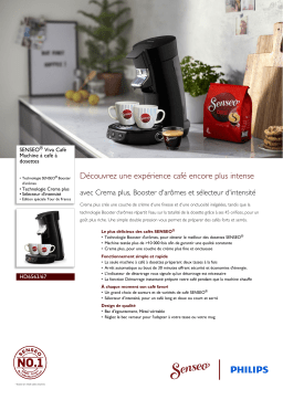 SENSEO® HD6563/67 SENSEO® Viva Café Machine à café à dosettes Manuel utilisateur