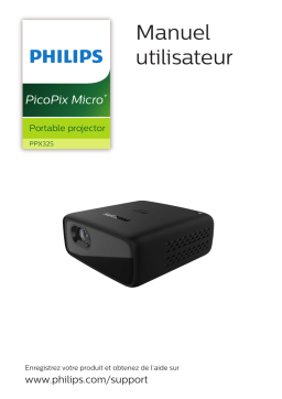 Philips PPX325/INT PicoPix Micro+ Projecteur mobile Manuel utilisateur