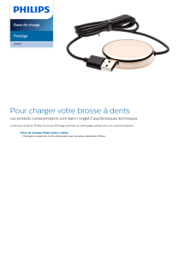 Philips CP1717/01 Prestige Base de charge Manuel utilisateur