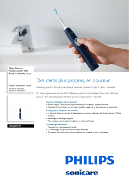 Sonicare HX6801/04 Sonicare ProtectiveClean 4300 Brosse à dents électrique Manuel utilisateur