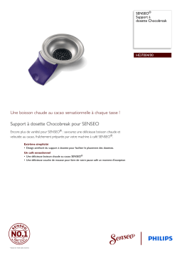 SENSEO® HD7004/00 SENSEO® Support à dosette Chocobreak Manuel utilisateur