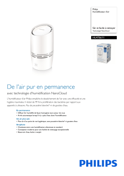 Philips HU4706/11 Humidificateur d'air Manuel utilisateur