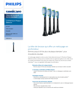 Sonicare HX9044/33 Sonicare C3 Premium Plaque Defence Têtes de brosse à dents standard Manuel utilisateur