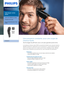 Philips HC3525/15 Hairclipper series 3000 Tondeuse à cheveux Manuel utilisateur
