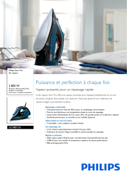 Philips GC4881/20 Azur Pro Fer vapeur Manuel utilisateur