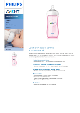 Avent SCF697/17 Avent Biberon Natural Manuel utilisateur