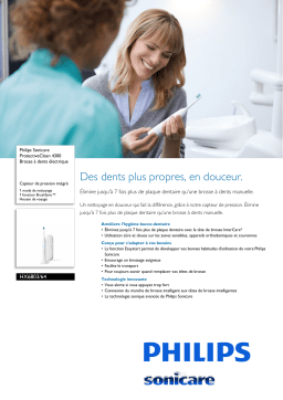 Sonicare HX6803/64 Sonicare ProtectiveClean 4300 Brosse à dents électrique Manuel utilisateur