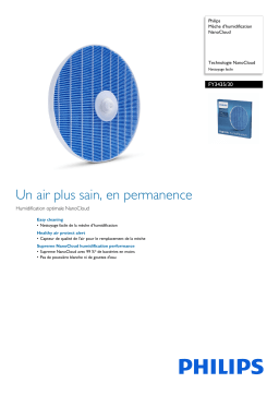 Philips FY3435/30 Mèche d'humidification NanoCloud Manuel utilisateur