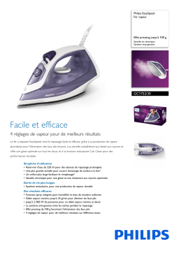 Philips GC1752/30 EasySpeed Fer vapeur Manuel utilisateur