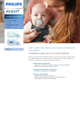 Avent SCF222/01 Avent Sucette ultra-douce Manuel utilisateur