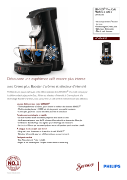 SENSEO® HD6569/62 SENSEO® Viva Café Machine à café à dosettes Manuel utilisateur