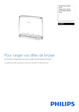 Philips CP0774/01 DiamondClean Smart Support pour tête de brosse DiamondClean Smart Manuel utilisateur