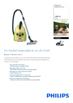 Philips FC9066/01 Jewel Aspirateur avec sac Manuel utilisateur