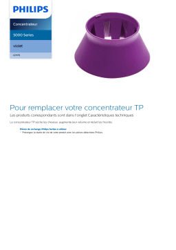 Philips CP1711/01 Concentrateur Manuel utilisateur