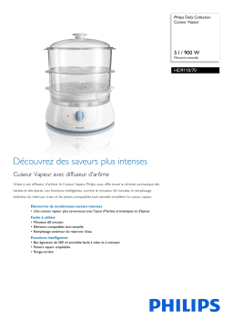 Philips HD9110/70 Daily Collection Cuiseur Vapeur Manuel utilisateur