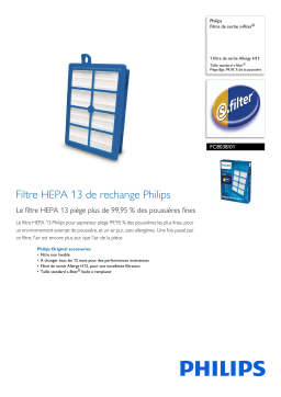 Philips FC8038/01 Filtre de sortie s-filter® Manuel utilisateur