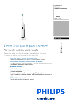 Sonicare HX3212/52 Sonicare CleanCare+ Brosse à dents électrique Manuel utilisateur