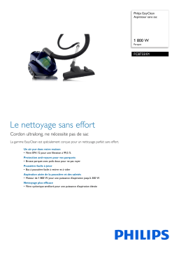 Philips FC8733/01 EasyClean Aspirateur sans sac Manuel utilisateur