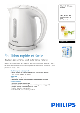 Philips HD4646/00 Daily Collection Bouilloire Manuel utilisateur