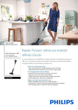 Philips FC6724/01 SpeedPro Aspirateur balai sans fil Manuel utilisateur