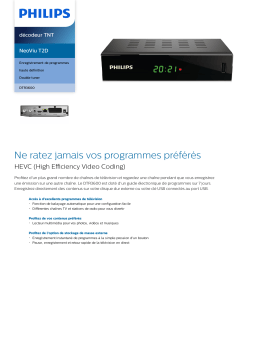 Philips DTR3600/EU décodeur TNT Manuel utilisateur