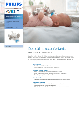 Avent SCF348/13 Avent peluche ultra-douce Manuel utilisateur