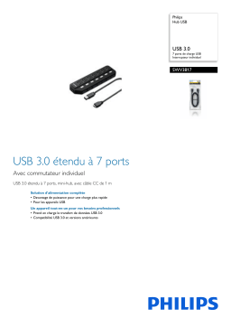 Philips SWV3817/59 Hub USB Manuel utilisateur