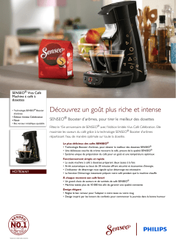 SENSEO® HD7836/61 SENSEO® Viva Café Machine à café à dosettes Manuel utilisateur