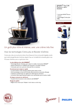 SENSEO® HD6561/71 SENSEO® Viva Café Machine à café à dosettes Manuel utilisateur