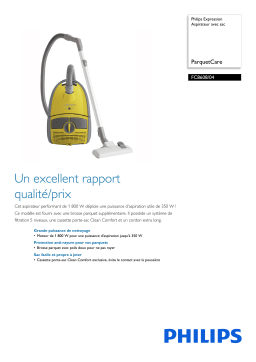 Philips FC8608/04 Expression Aspirateur avec sac Manuel utilisateur