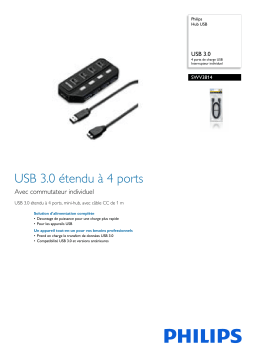 Philips SWV3814/59 Hub USB Manuel utilisateur