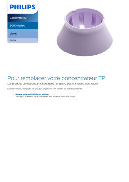 Philips CP1700/01 Concentrateur Manuel utilisateur