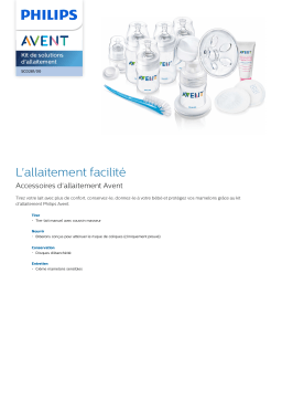 Avent SCD281/00 Avent Kit de solutions d'allaitement Manuel utilisateur