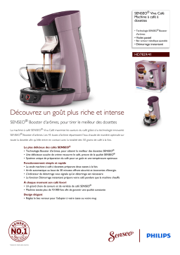 SENSEO® HD7829/41 SENSEO® Viva Café Machine à café à dosettes Manuel utilisateur