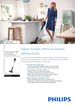 Philips FC6722/01 SpeedPro Aspirateur balai sans fil Manuel utilisateur