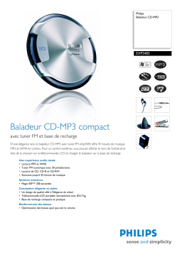 Philips EXP3483/00 Baladeur CD-MP3 Manuel utilisateur