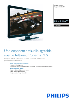 Philips ST569954/10 Cinema 21:9 Support de table TV Manuel utilisateur