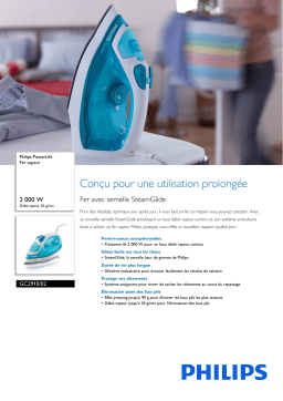 Philips GC2910/02 PowerLife Fer vapeur Manuel utilisateur