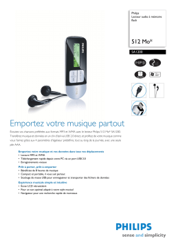 Philips SA1200: Fiche produit, Chat IA & PDF